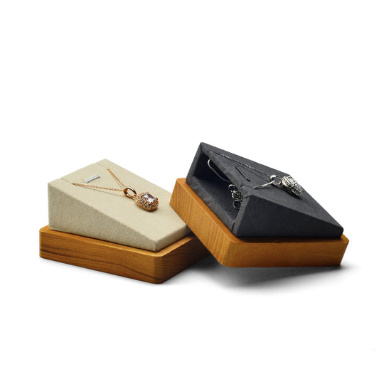 Solid Wood Necklace Jewelry Showcase Display Stand SM045