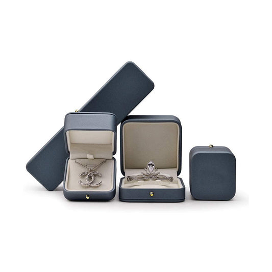 Steel Blue Premium Leather Bangle Gift Box H06903