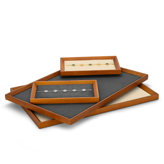 Large Solid Wood Jewelry Display Tray SM193