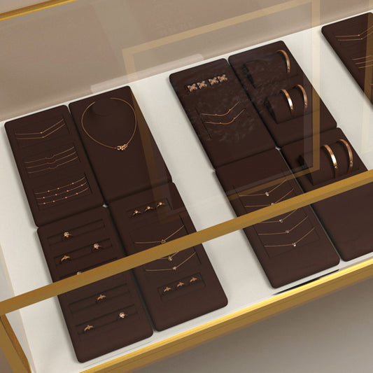 Coffee Microfiber Jewelry Display Set TT071