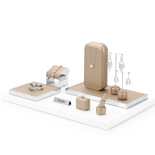 Brown PU Leathe Jewelry Set TT114