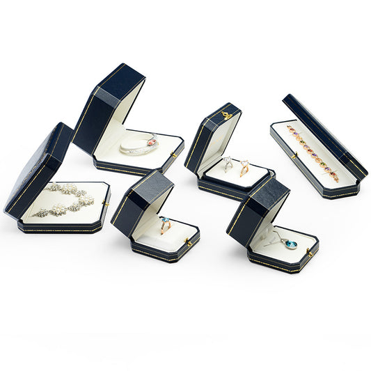 Royal Blue Octagonal Jewelry Gift Box H041