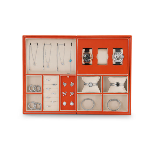 Orange Retractable Jewelry Storage Tray P12601