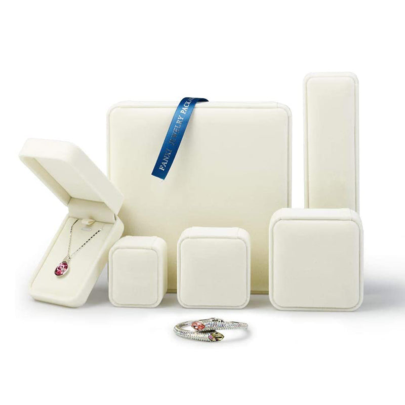 White Velvet Anniversry Bangle Box H04504