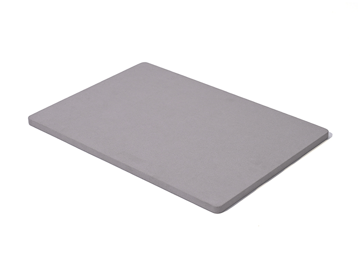 Gray Microfiber Ring Necklace Jewelry Display Set TT182