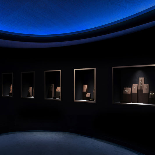 Brown Microfiber Necklace Ring Holder Jewelry Display Set TT128