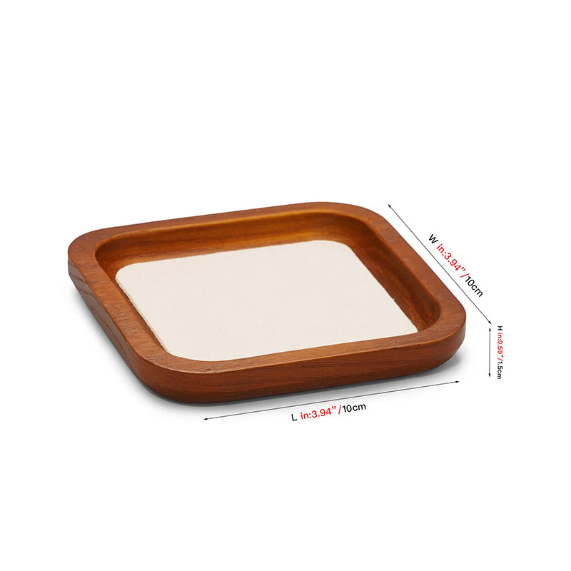 Cream White Small Wood Jewelry Display Tray SM12901