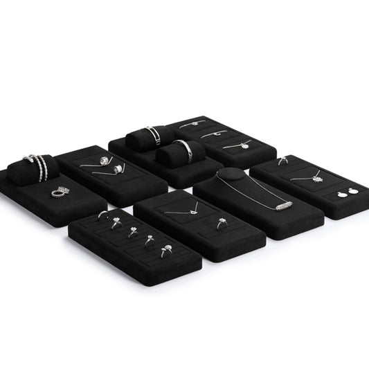 Black Microfiber Jewelry Display Set TT070