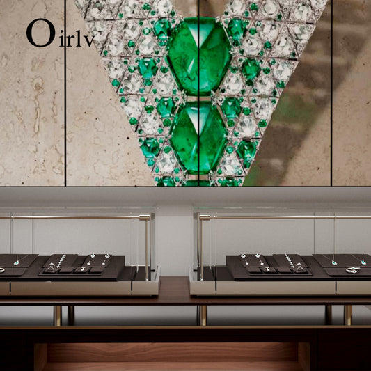 Curry PU Leather Necklace Bracelet Holder Display Set TT175