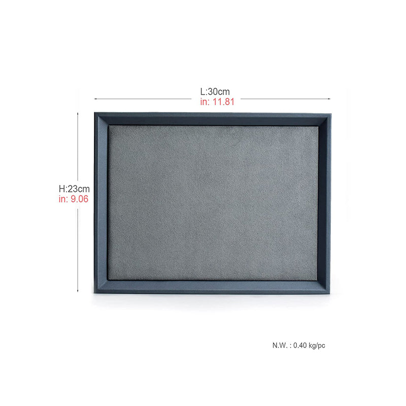 Medium Premium Leather Flat Jewelry Tray P08002