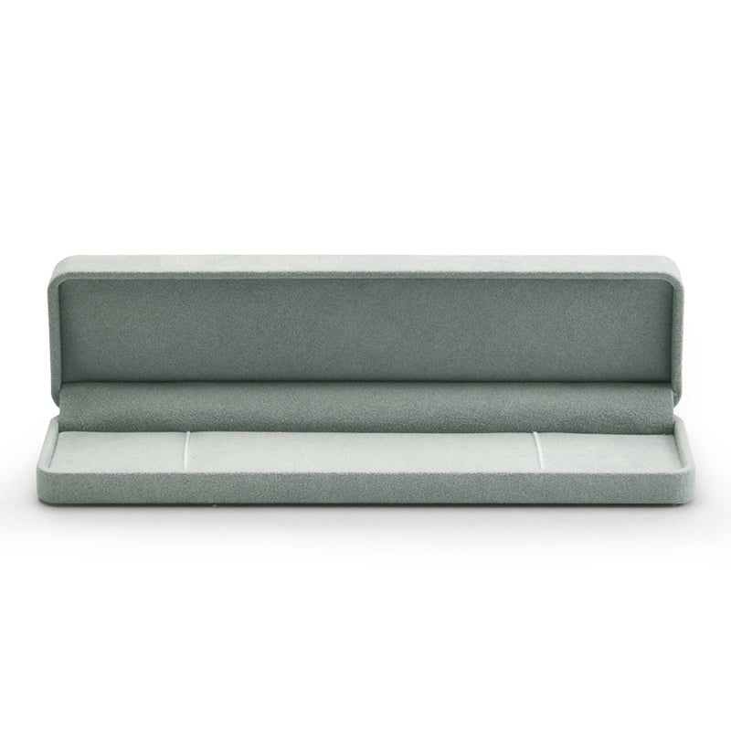 Ice Blue Microfiber Ring Gift Box H060