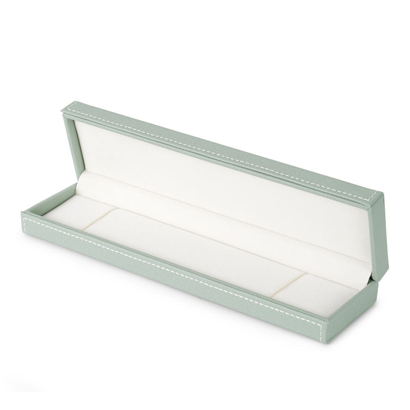 Light Green PU Leather Jewelry Set Box H120