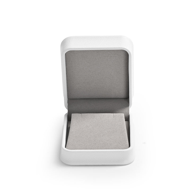 White PU Leather Necklace Pendant Gift Box H123