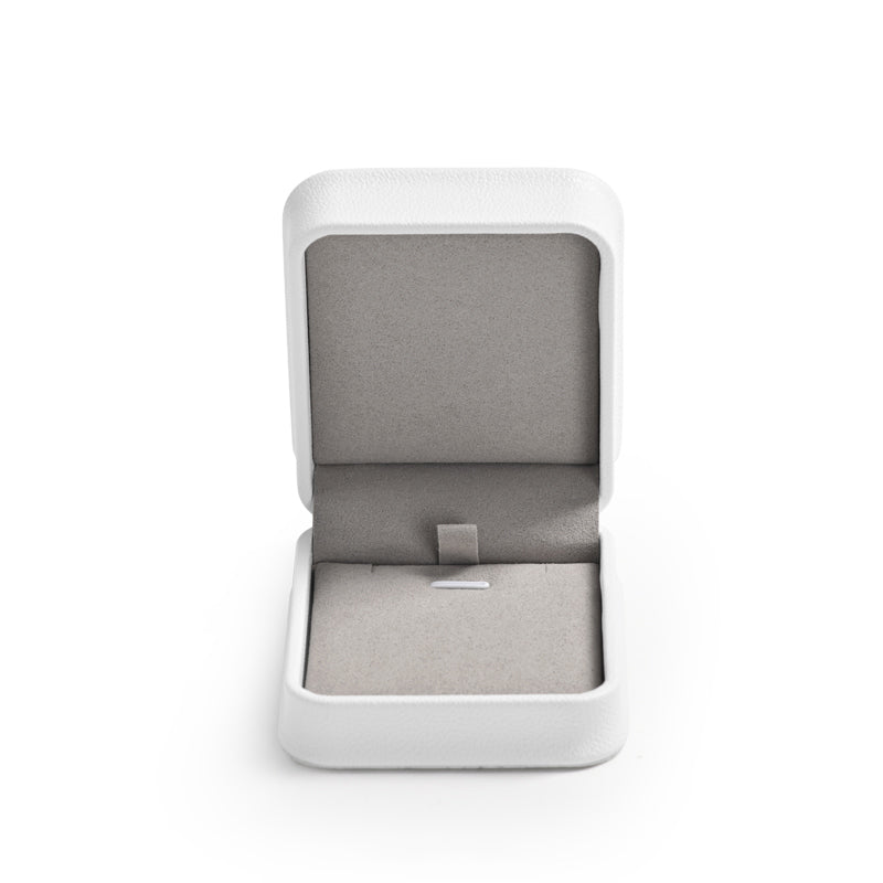 White PU Leather Jewelry Packaging Gift Box H123