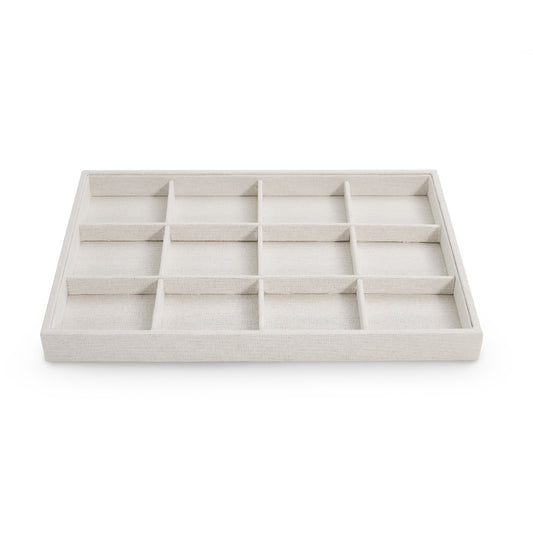 Linen Pendant Necklace Jewelry Multiple Display Tray P015