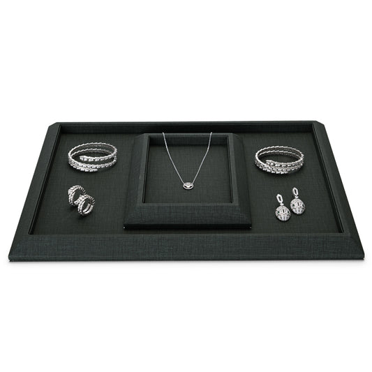 PU Leather Fabric Jewelry Display tray PU081