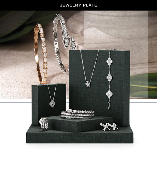 PU Leather Fabric Jewelry Display Stand PU084