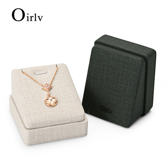 PU Leather Fabric Necklace Case PU088