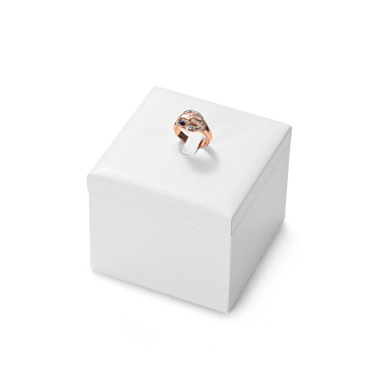 White Rings Necklace Earrings Jewelry Display Set TT236