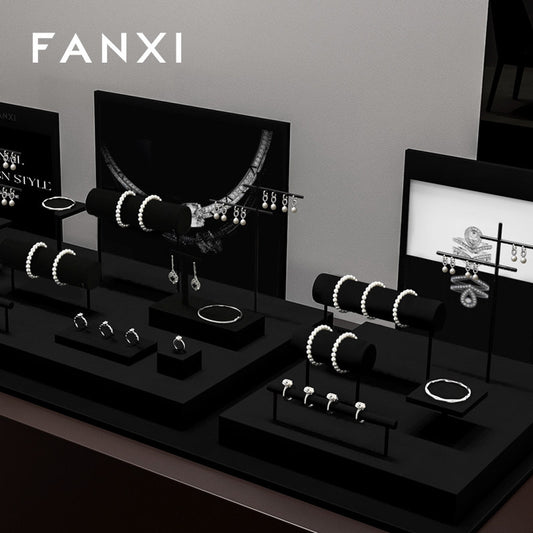 OIRLV Wholesale black metal jewelry display set : TT486