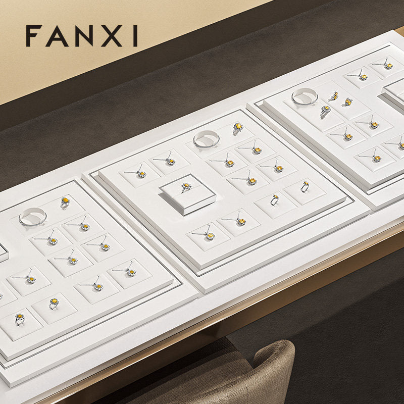 OIRLV Factory white leather metal Jewelry Combination Set:TT538
