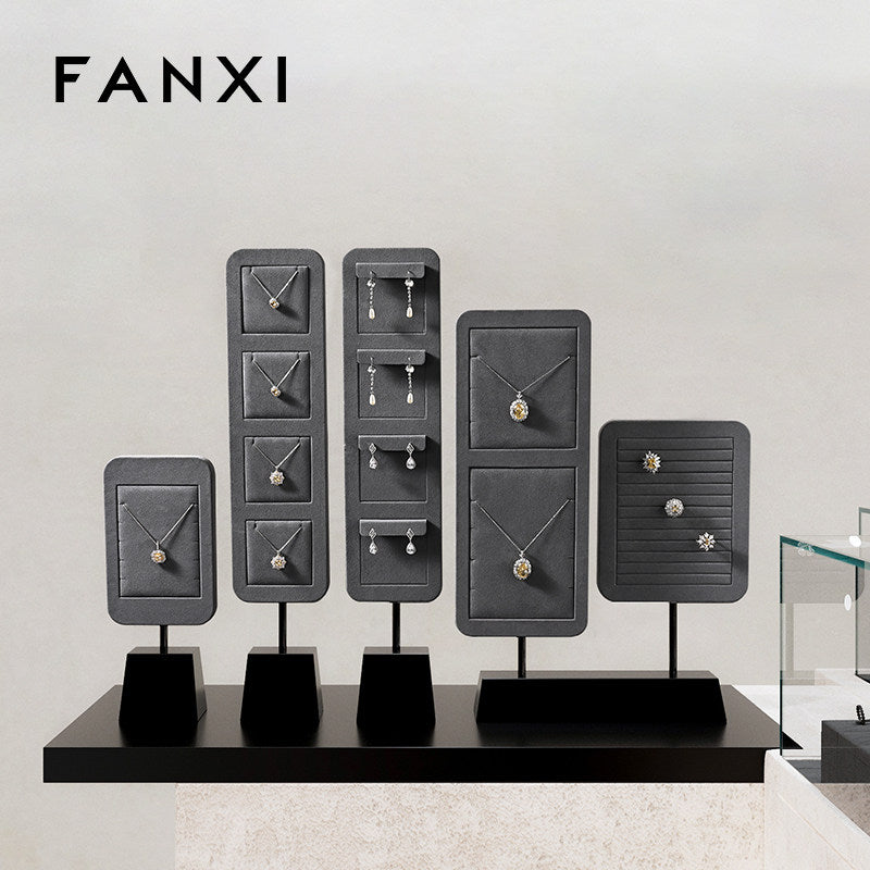 OIRLV Hot sale Dark grey Baking paint Jewelry display stand: PU109