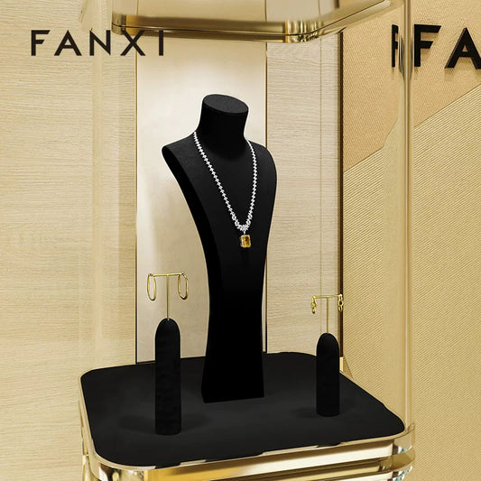 OIRLV Fashion Microfiber Jewelry Portrait Stand : RX109
