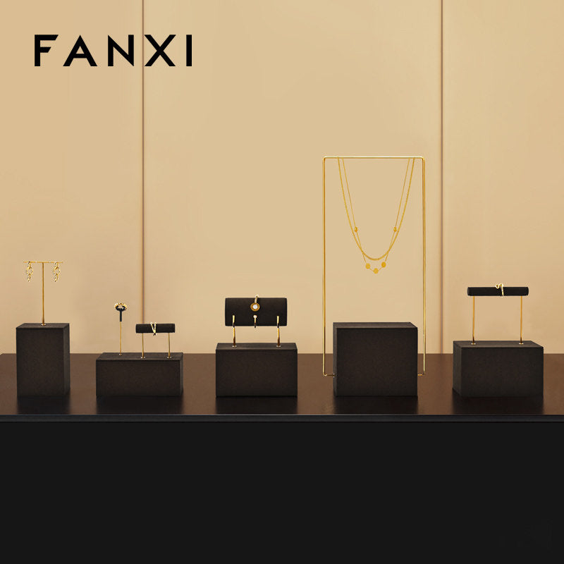 OIRLV Luxury Brown metal Jewelry display set : TT474