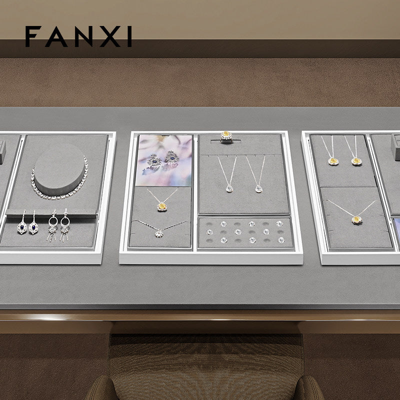 OIRLV Luxury metal Gray Jewelry display set series :TT497