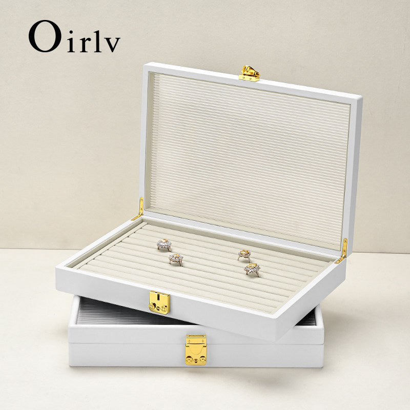 Oirlv Leather Jewelry Box Premium Jewelry Organizer Box ： X060-X061