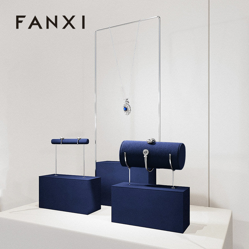 OIRLV Fashion Blue Metal Jewelry display set : TT475