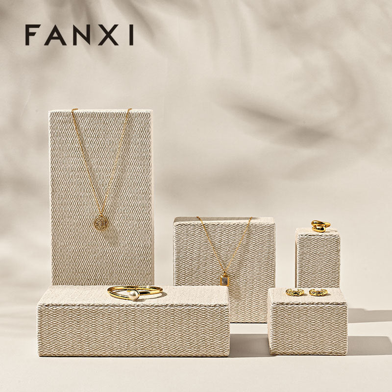 OIRLV high end Original color Linen Jewelry Rack :J001