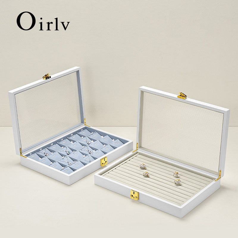 Oirlv Leather Jewelry Box Premium Jewelry Organizer Box ： X060-X061