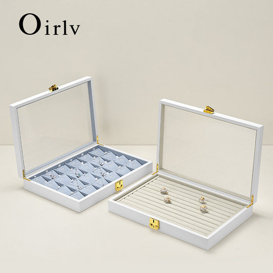 Oirlv Leather Jewelry Box Premium Jewelry Organizer Box ： X060-X061