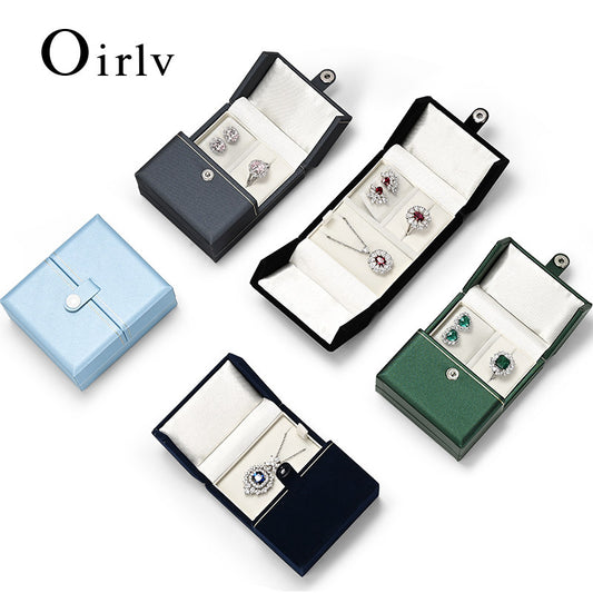 OIRLV high quality Sapphire blue PU leather Velve:H164