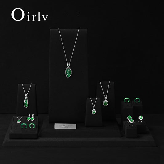 Black Microfiber Jewelry Set TT111