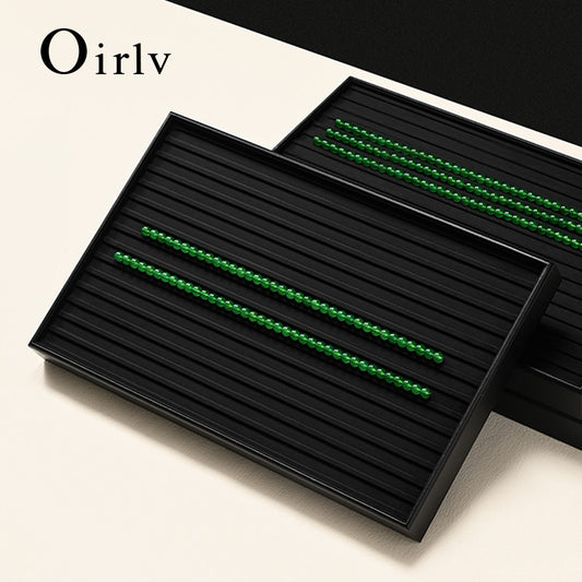 New arrival Black PU Leather Jewelry Display Tray：P231
