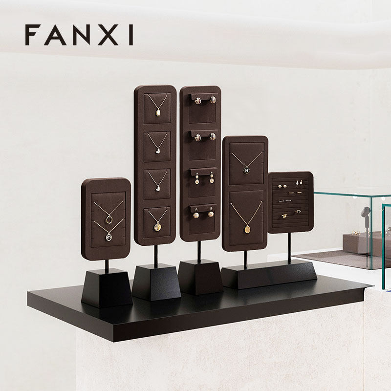 OIRLV wholesale Superfiber and Metal jewelry stand : PU111