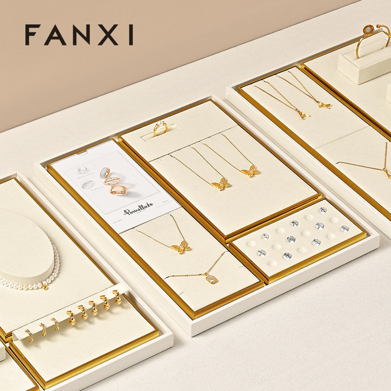 OIRLV Fashion Beige Metal Jewelry Combination Set :TT496