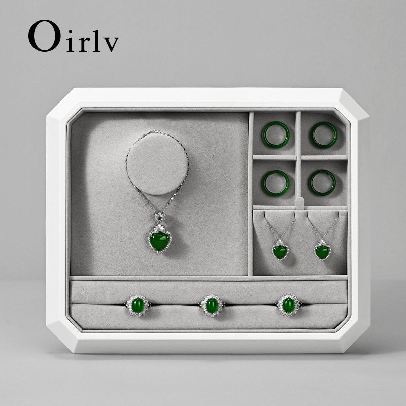 OIRLV New arrival Grey Microfiber Jewelry : P206