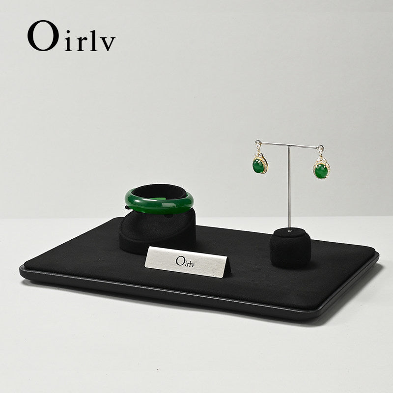 New arrival leather jewelry display tray ： P198