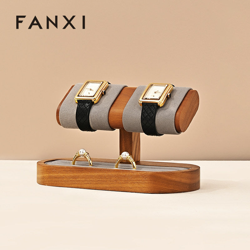 OIRLV High quality gray solid wood Watch display stand ： SM236