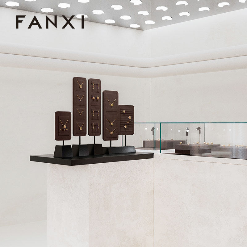 OIRLV wholesale Superfiber and Metal jewelry stand : PU111