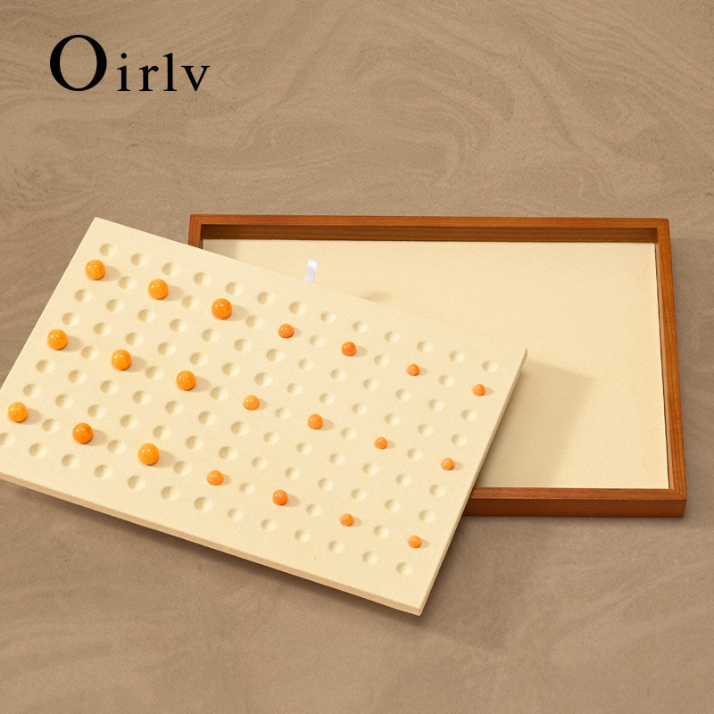 OIRLV Solid Wood Jewelry Tray / Bead Display Tray :P233