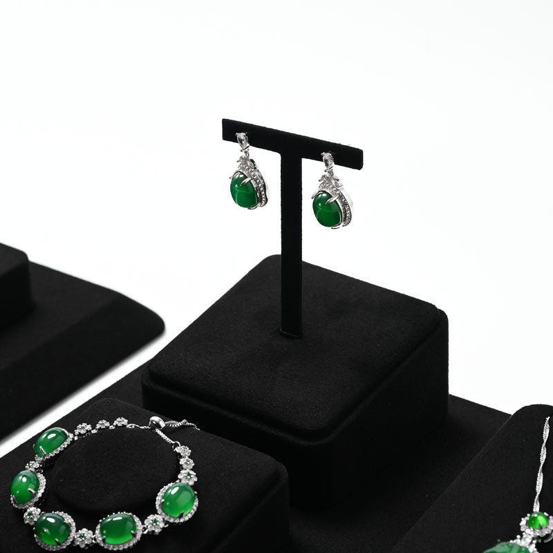 OIRLV New arrival black Microfiber luxury jewellery display ：TT422