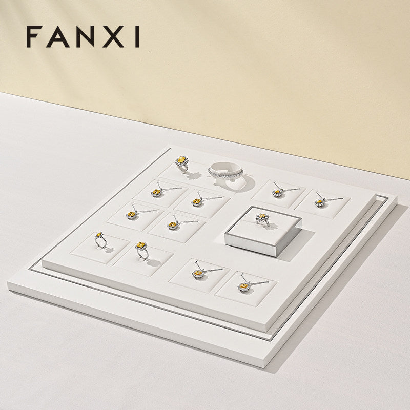 OIRLV Factory white leather metal Jewelry Combination Set:TT538