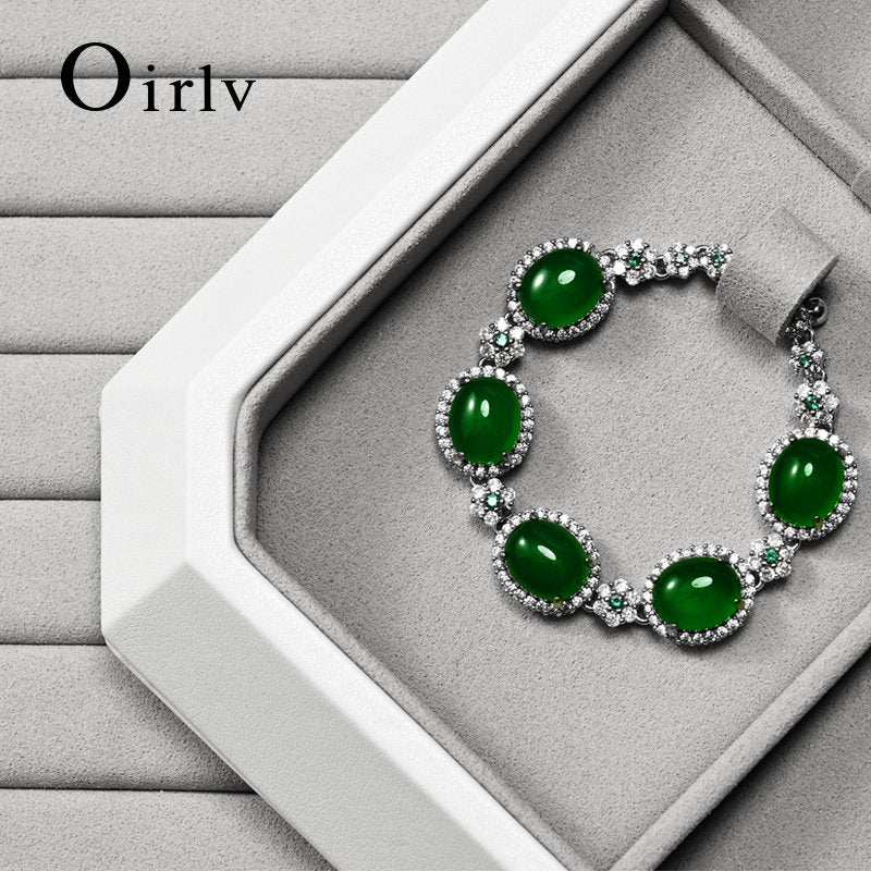 OIRLV New arrival Grey Microfiber Jewelry : P206
