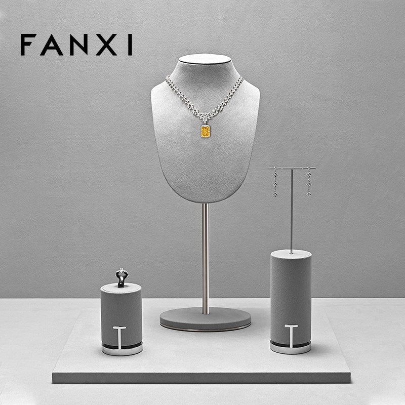 OIRLV high quality Grey Microfiber custom jewelry：TT516