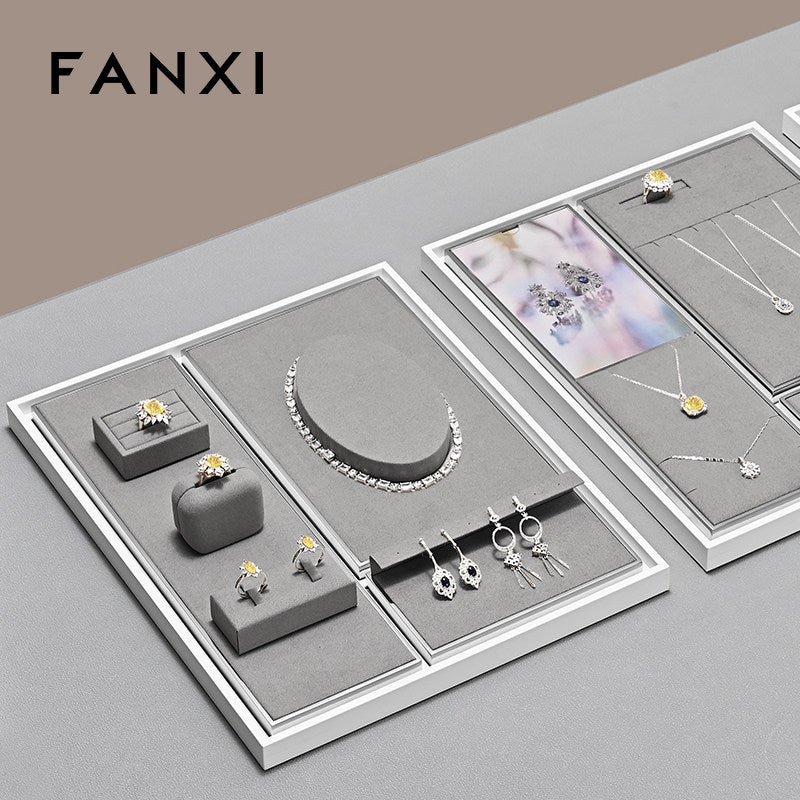 OIRLV Luxury metal Gray Jewelry display set series :TT497