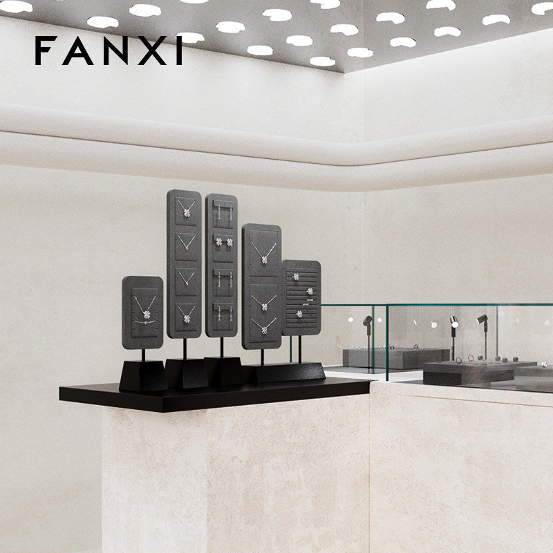 OIRLV Hot sale Dark grey Baking paint Jewelry display stand: PU109